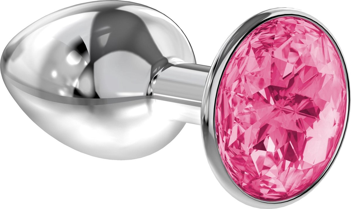 Lola Toys - Diamond Collection - Buttplug met Diamant - Anaal - Metaal - Maat S - 28mm - Roze