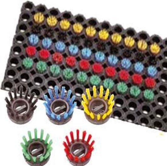 Inzetborstel Ringmat Blauw - 10 Stuks