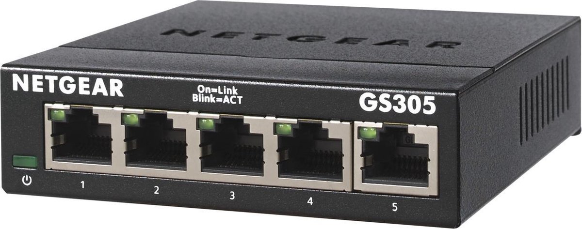 Netgear GS305 - Netwerk Switch - Unmanaged - 5 Poorten - Netgear