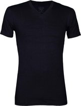Claesens - V-hals T-shirt Zwart - XL