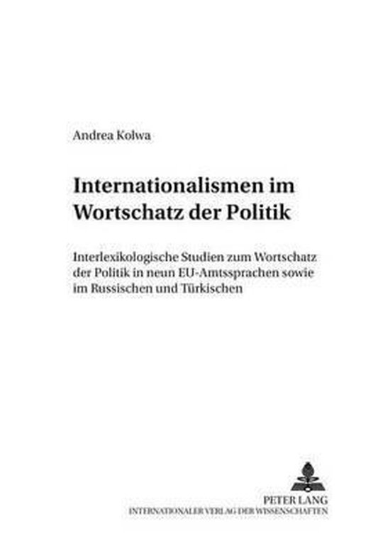 Internationalismen Im Wortschatz Der Politik - cover