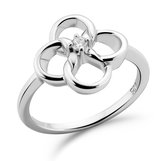 Orphelia ZR-7472 - Ring Flower - Zilver 925 - Zirkonia - Maat 56