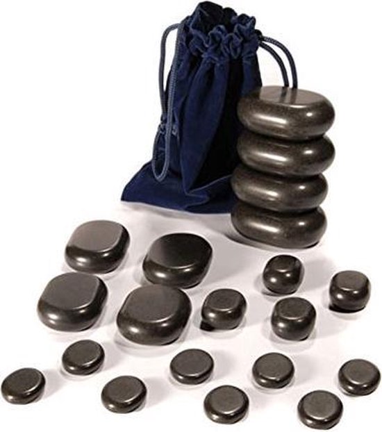 Hot Stone Massage Set - Basalt Hotstone / Hete Massage Chakra Stenen - 20-Delig bol.com