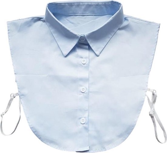 Kraagjes voor Dames & Heren - licht blauw met punt kraag - losse blouse  kraagjes | bol.com