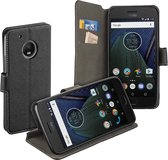 MP Case zwart book case style voor Motorola Moto G5 PLUS wallet case