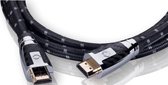 HDMI Aansluitkabel [1x HDMI-stekker - 1x HDMI-stekker] 1.20 m Zwart, Grijs Oehlbach XXL® Carb Connect MKII