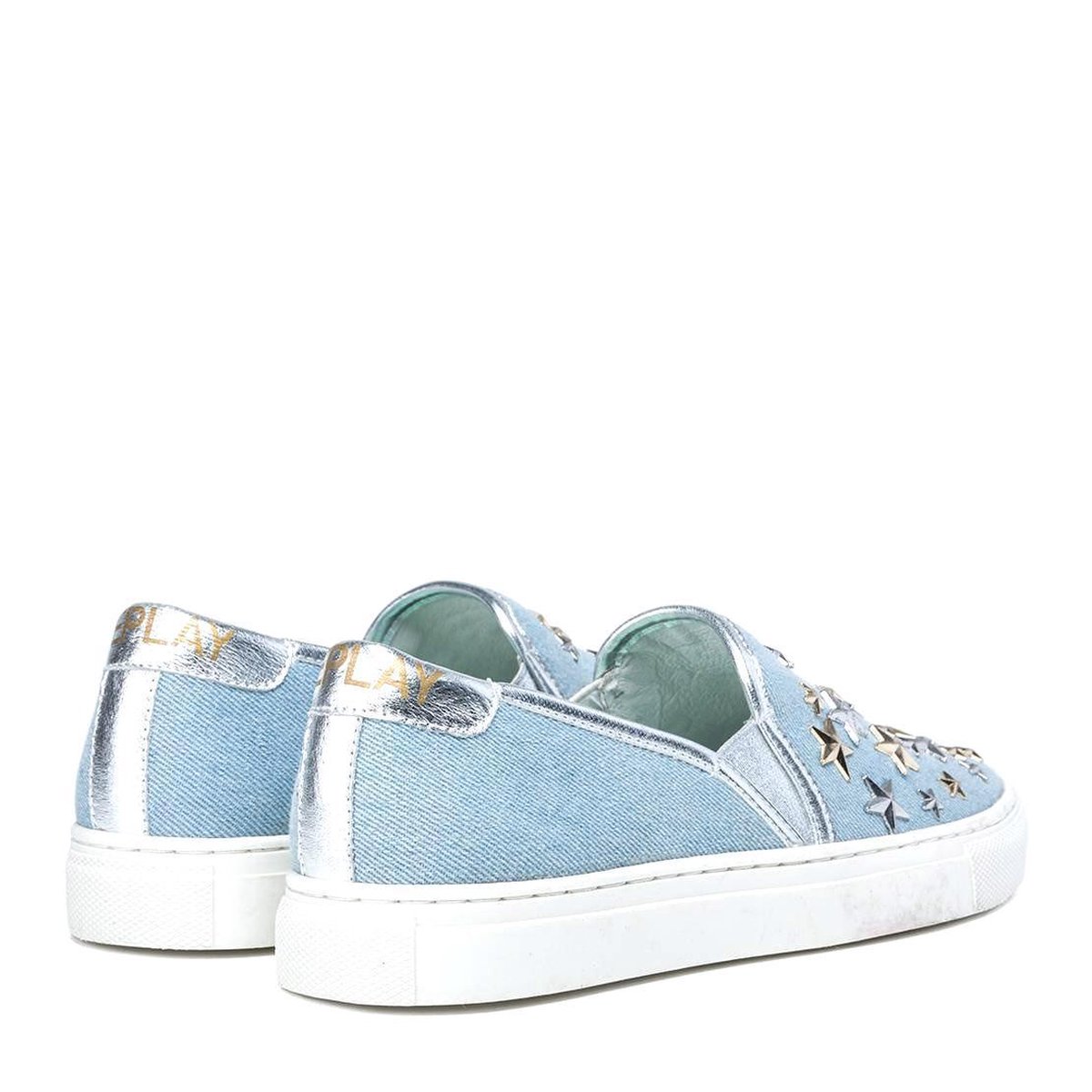 Replay Dames Instappers Denise Blauw - Schoenen.nl