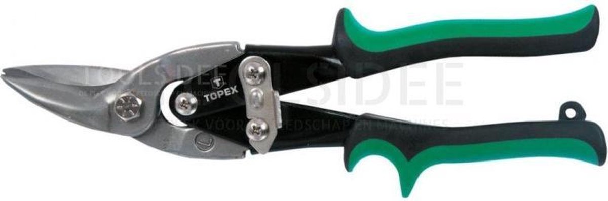topex blikschaar links 250 mm crv staal 01a425 - toolsidee