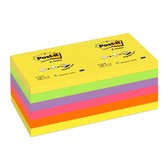 Post-it® Sticky Z-Notes Notitieblok, 76 x 76 mm, Assorti (pak 12 blokken)