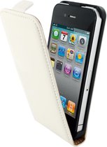 Mobiparts - witte premium flipcase voor de iPhone 4 / 4s
