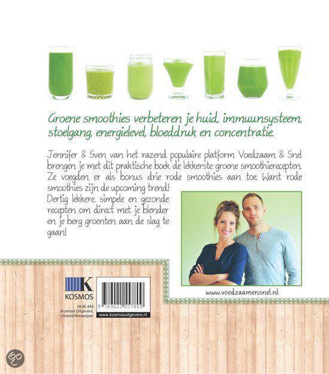 Voedzaam & snel - Het groene smoothieboek - back cover