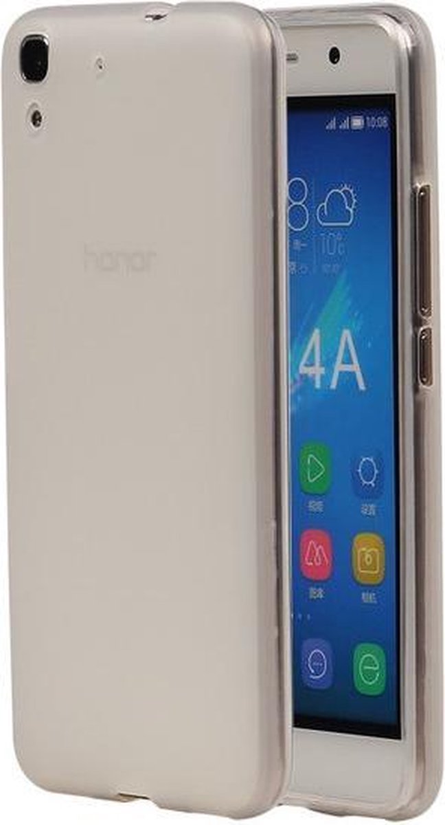 Huawei Honor Y6 TPU Hoesje Transparant Wit