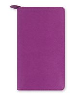 Filofax Personal Compact Saffiano Zip Raspberry