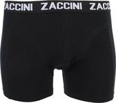 Zaccini Heren boxershort 2-pak uni  - L  - Zwart