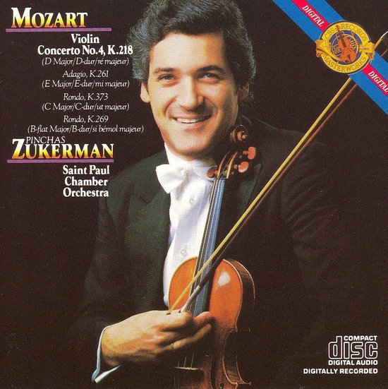 Mozart Violin Concerto No. 4, Pinchas Zukerman CD (album) Muziek