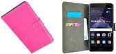 Roze Wallet Bookcase P Telefoonhoesje voor Huawei P8 Lite 2017