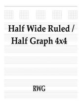 Half Wide Ruled / Half Graph 4x4
