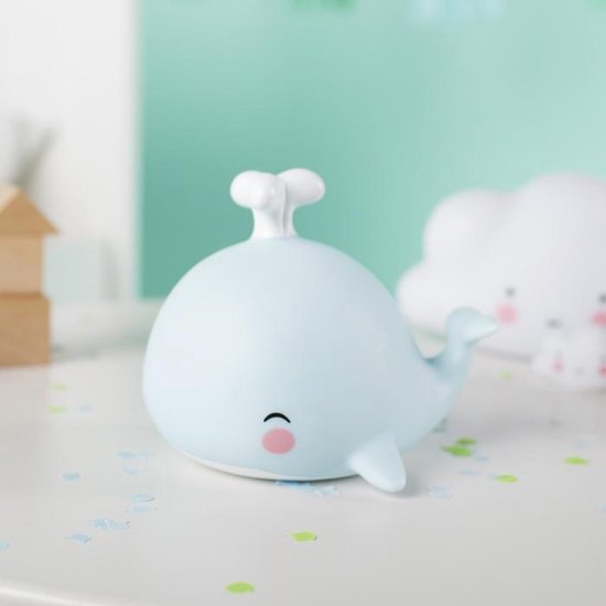 Lampje kinderkamer / kinderlampje: Walvis - A Little Lovely Company van Merkloos — afbeelding 4