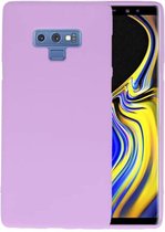 Hoesje Geschikt voor de Samsung Galaxy Note 9 - Backcover Color Telefoonhoesje - Paars