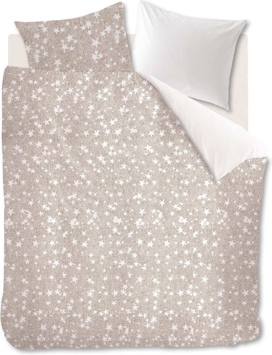 Riviera Maison Counting Stars dekbedovertrek - Tweepersoons - 200x200/220 - Zilver