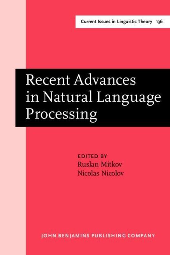 Recent Advances in Natural Language Processing | 9789027236401 | Boeken ...