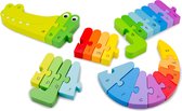 New Classic Toys Crocodile Puzzle à formes Animaux