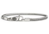 SILK Jewellery - Zilveren Armband - Chevron - 150.19 - Maat 19