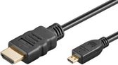 Goobay HDMI/micro HDMI cable 1.5m HDMI kabel 1,5 m HDMI Type A (Standaard) HDMI Type D (Micro) Zwart