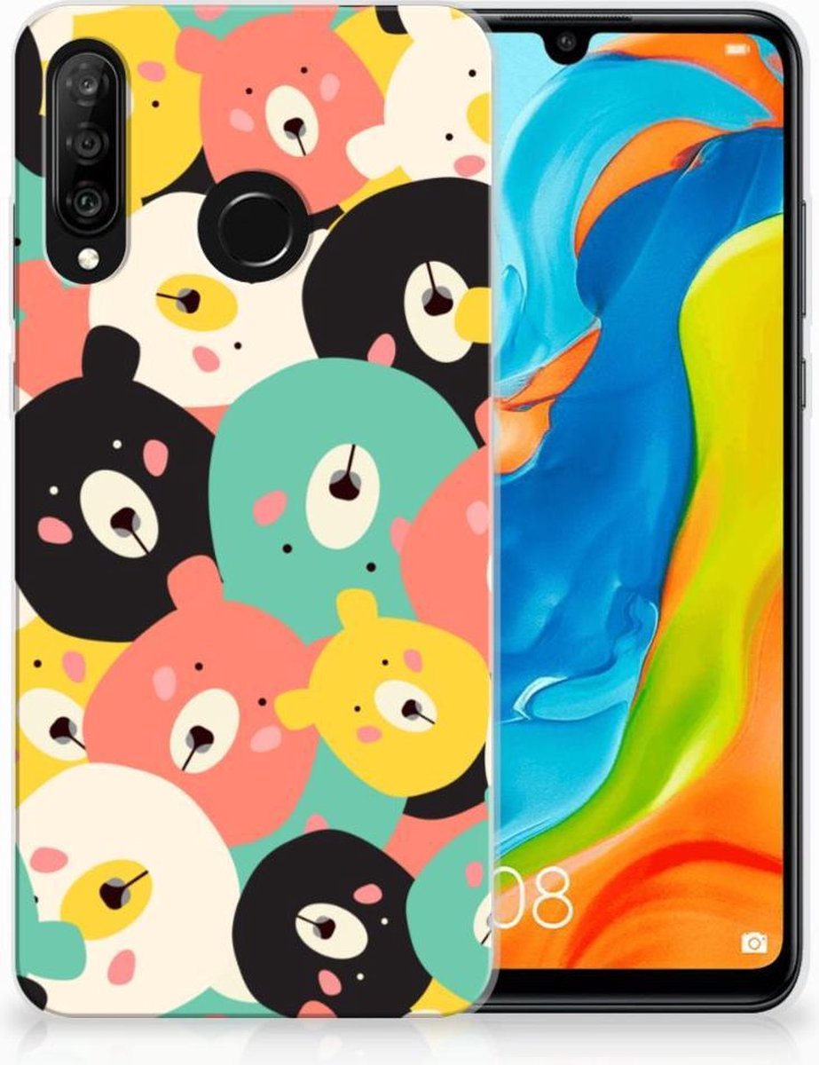 Huawei P30 Lite Telefoonhoesje met Naam Bears