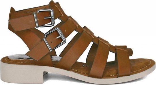 koken Skim vieren Tamaris gladiator sandalen - maat 35 - vrouwen - tamaris - cognac | bol.com