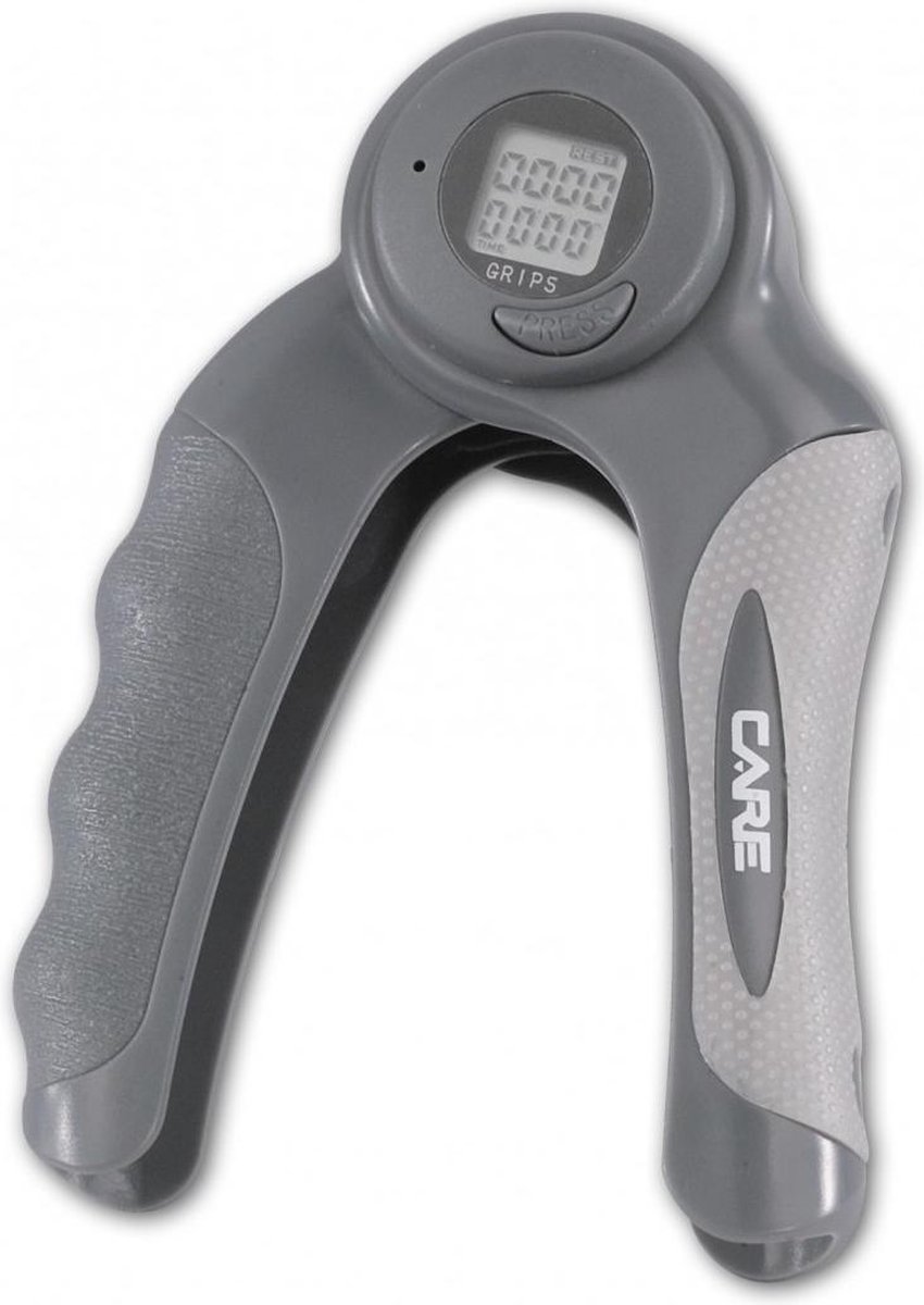 Care Fitness - handknijper met computer - digitale grip trainer - Grijs - PVC - Antislip