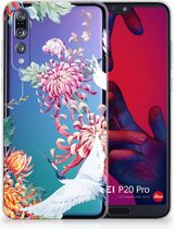 Huawei P20 Pro TPU Hoesje Birds and Flowers