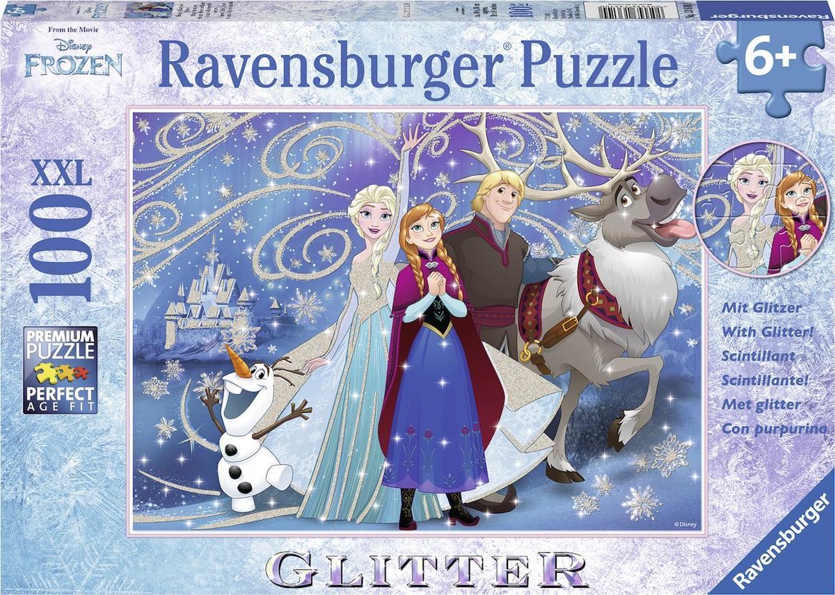 Frozen: Glinsterende sneeuw 100st XXL