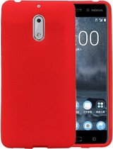 BestCases.nl Rood Zand TPU back case cover hoesje voor Nokia 6