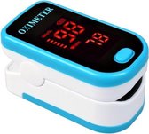 WiseGoods - Saturatiemeter - Oximeter - Hartslagmeter - Zuurstofmeter - Pulse Oximeter - SpO2-meter - Blauw/Wit