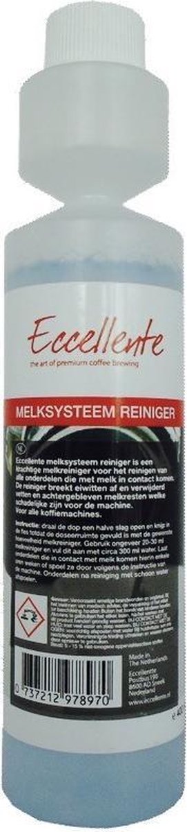 10 keer koffiemachine Melksysteem Reinigen - 250 ml || van Eccellente