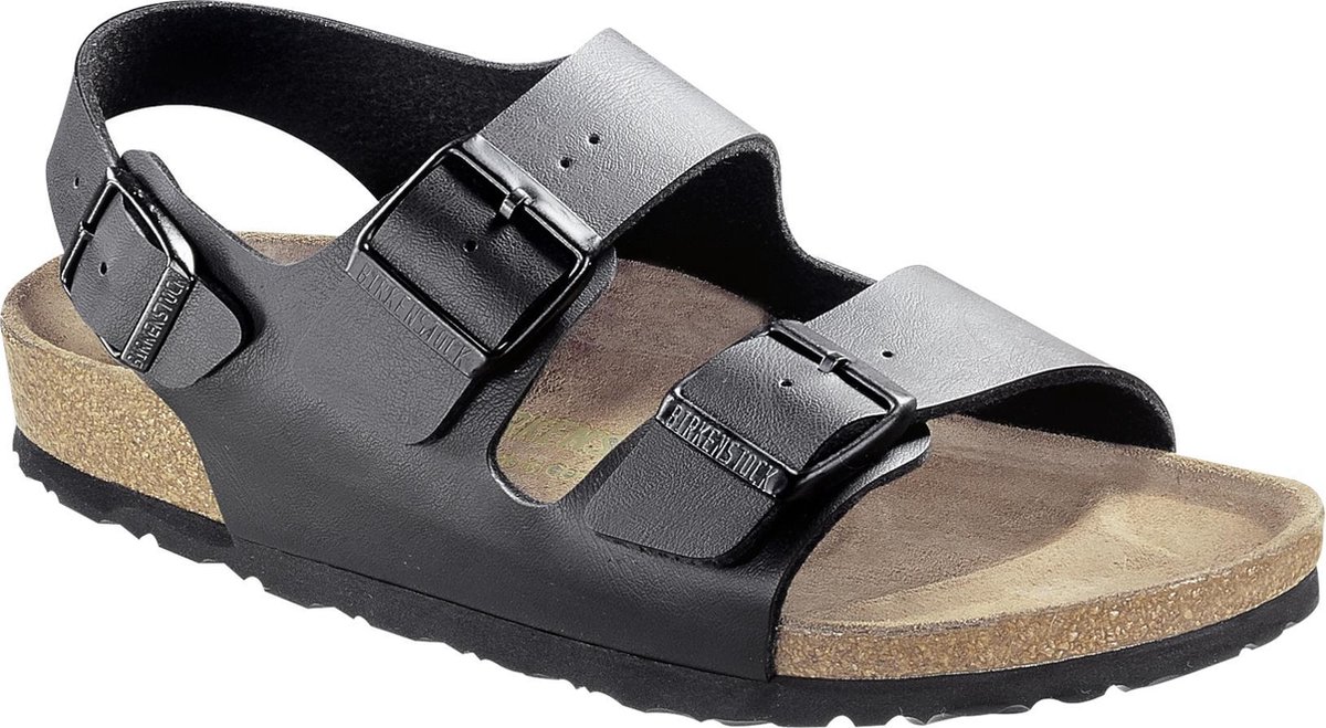 Birkenstock Milano Dames Slippers Zwart