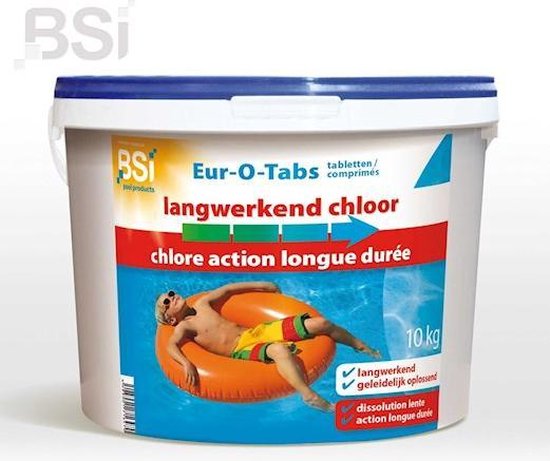 Tablettes chlore action longue durée piscine de BSI, 5 kg