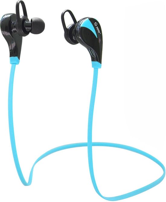 Bluetooth In-ear Draadloze Koptelefoon – Blauw | bol.com