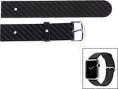 My-icover.nl Leren bandje - Apple Watch Series 1/2/3 (38mm) - zwart