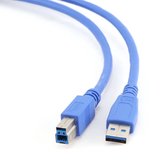 Gembird USB 3.0 A - USB 3.0 B, 0.5m USB-kabel 0,5 m USB 3.2 Gen 1 (3.1 Gen 1) USB A USB B Blauw