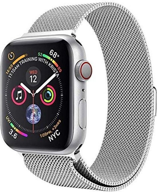 Koopjes voor Jou bandje - Apple Watch Series 1/2/3/4 (38\u002640mm) - Zilver |  bol.com