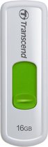 JetFlash 530 16GB White - Capless disign with sliding USB2 connector (Green)