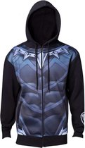 Black Panther - Sublimated Suit heren unisex hoodie vest met capuchon zwart - 2XL