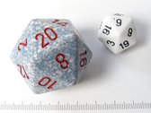Chessex dobbelsteen, 34 mm 20-zijdig, Speckled Air