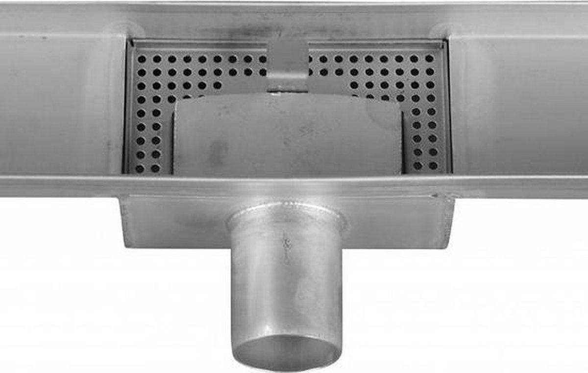 CityLine RVS Douchegoot 140 cm met zijuitloop en flens
