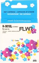 FLWR - Inktcartridge / 901XL / Kleur - Geschikt voor HP