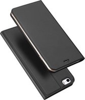 Luxe zwart agenda wallet hoesje iPhone SE 5s 5