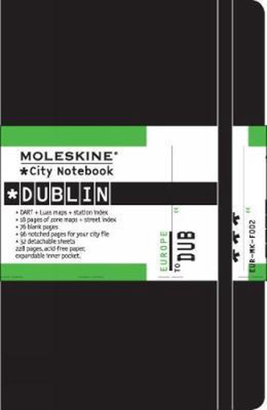 Cover van het boek 'Moleskine Europe - City Notebook Dublin' van  Moleskine