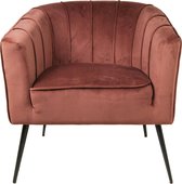 HSM Collection Fauteuil Chester - velours - champagne